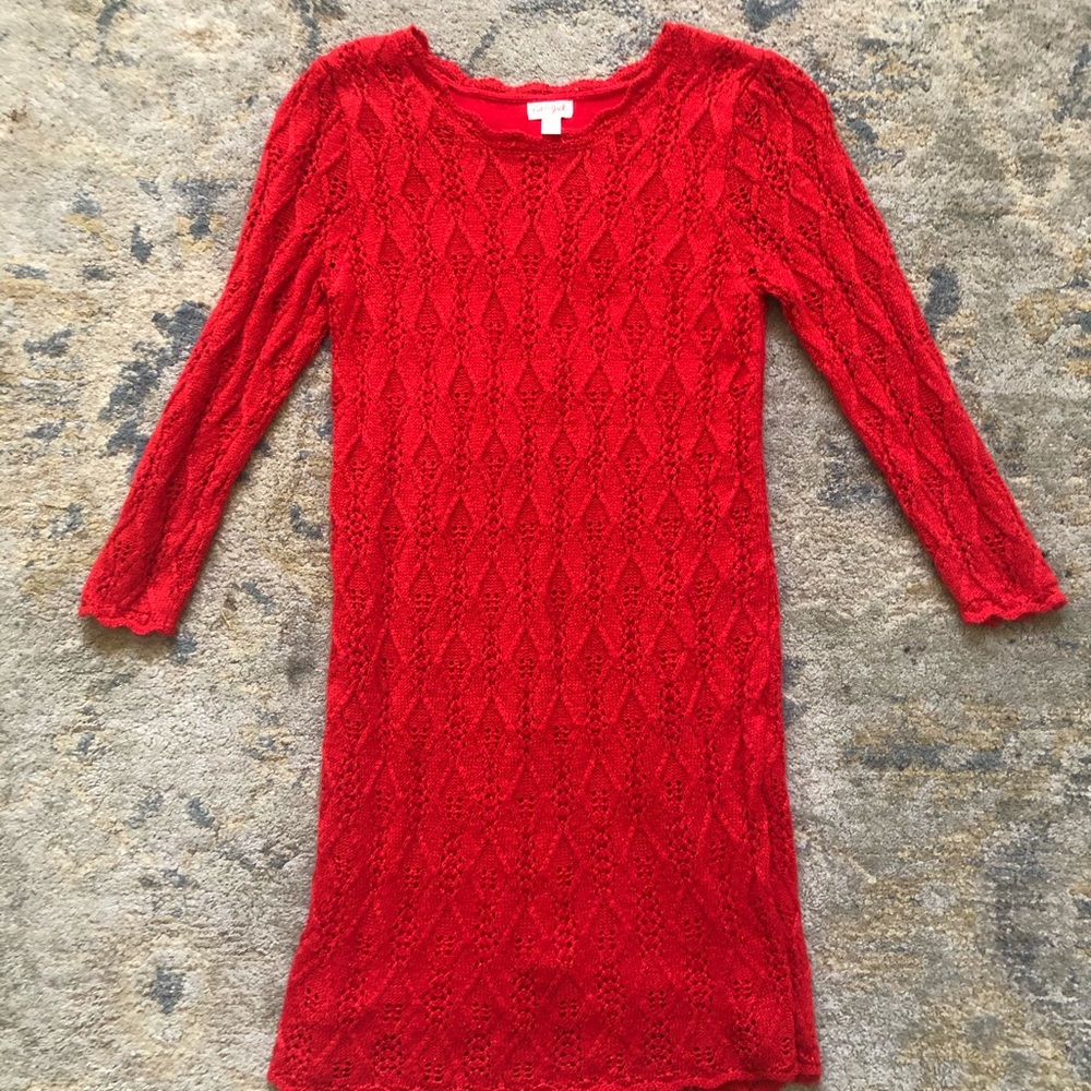 Cat & Jack holiday sweater dress sz 14/16